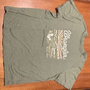Wrangler Olive Graphic Short Sleeve Tee